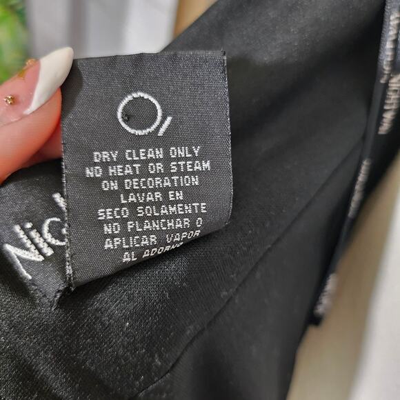 Night Way Collections Vintage Black Jeweled Long Dress - Picture 9 of 9